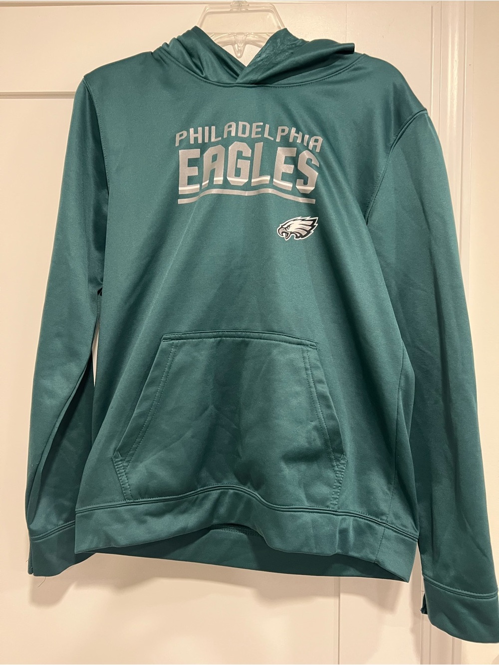 Philadelphia Eagles Youth Teal Pullover Hoodie size XL 18/20
